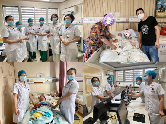 暖心！武漢仁愛醫(yī)院情人節(jié)送花送祝福